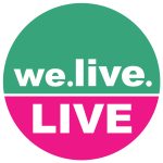 we live LIVE Logo white stroke